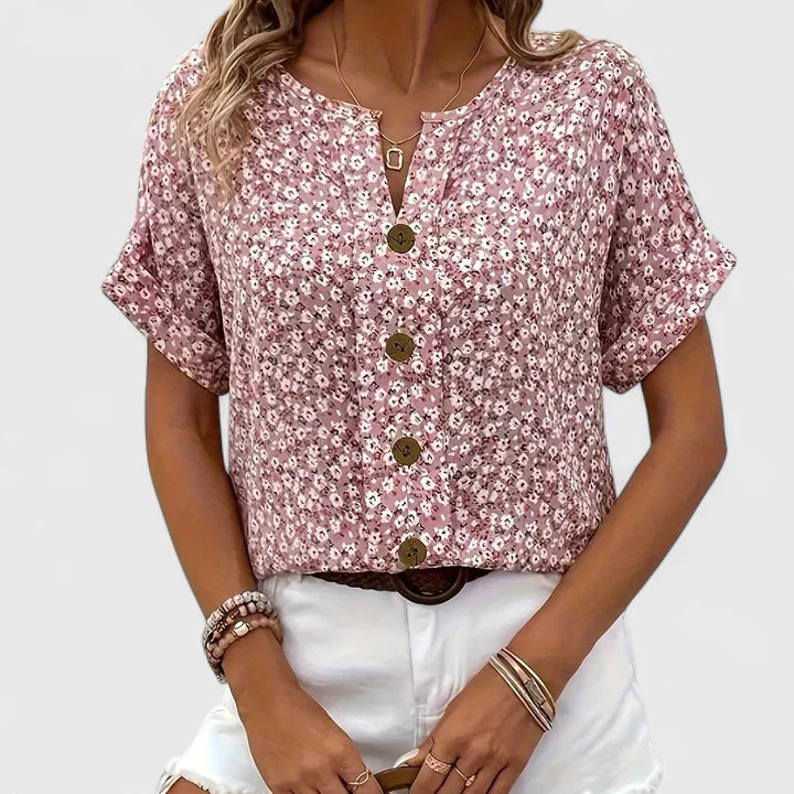 Demi | Floral Print Blouse view 2