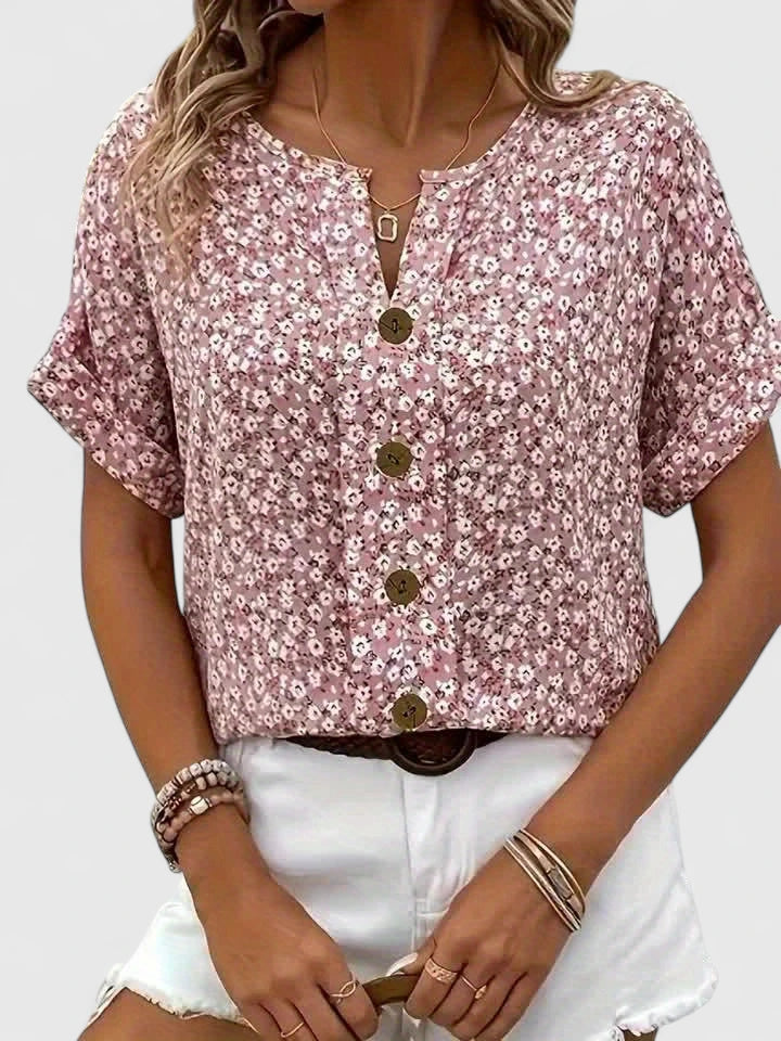 Demi | Floral Print Blouse view 6