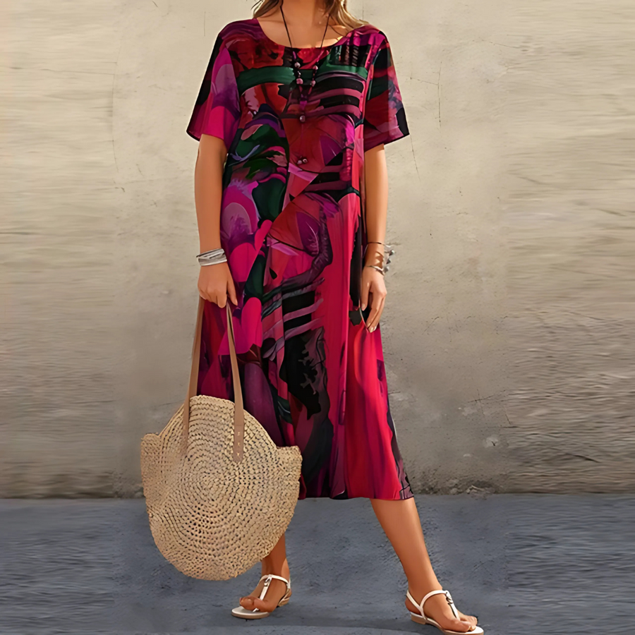 Camryn | Women's Floral Print Maxi Dress view 3