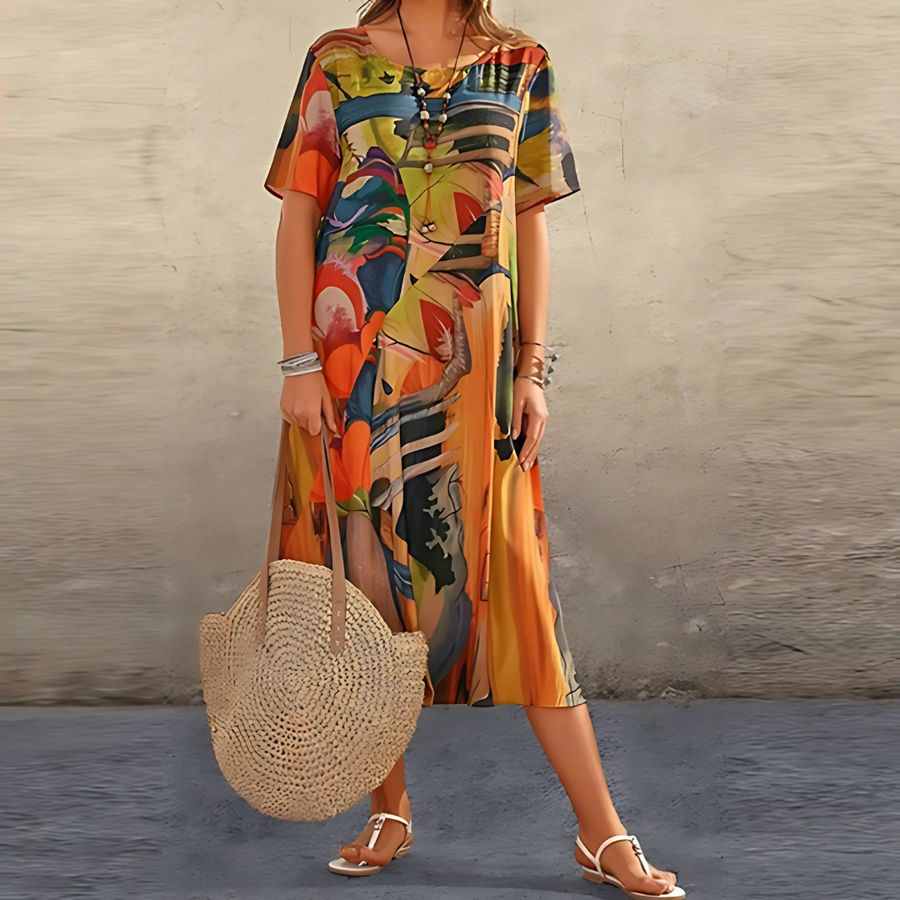 Camryn | Women's Floral Print Maxi Dress view 4