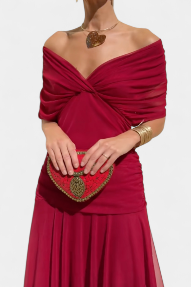 Vivo | Women's Floral Print Maxi Dress | Elegant Pleated Summer Evening Gown view 10