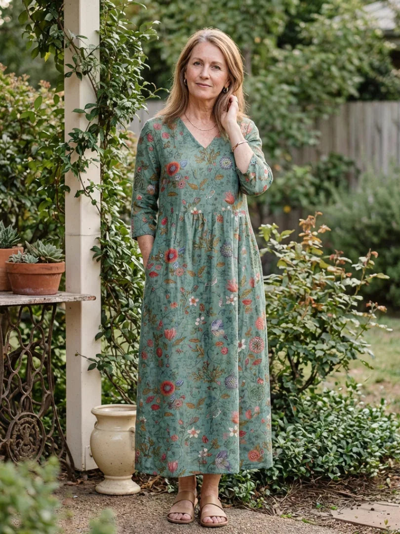 Giselle | Floral Print Maxi Dress view 6