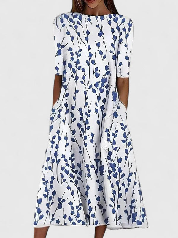 Callista | Floral Print Midi Dress