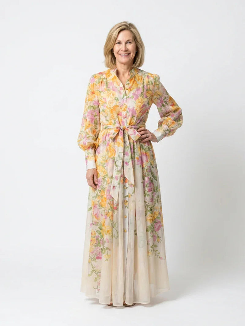 Faustine | Floral Sheer Maxi Dress