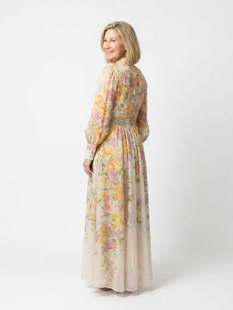 Faustine | Floral Sheer Maxi Dress view 2