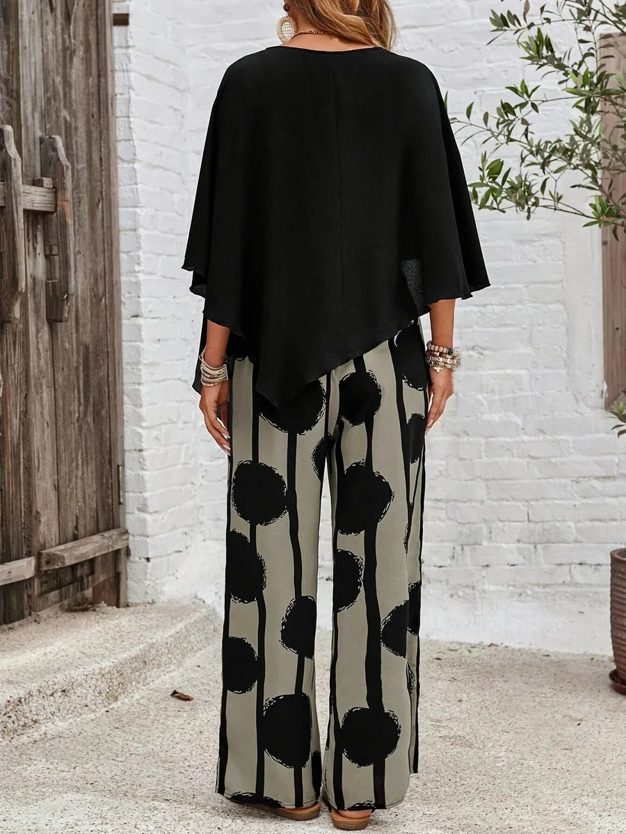 Danielle | Graphic Print Two-Piece Set view 3