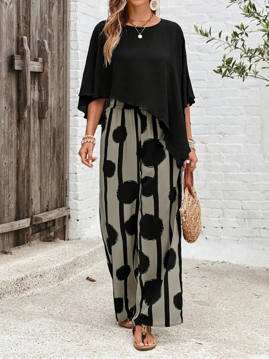 Danielle | Graphic Print Two-Piece Set view 4
