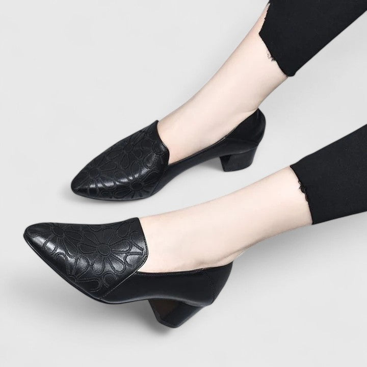 Blanche | Embroidered Comfort Shoes view 1