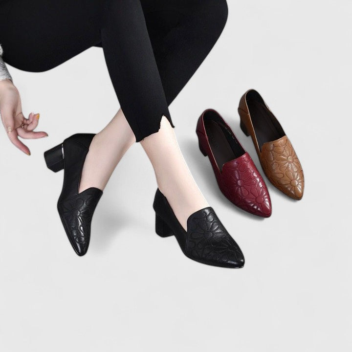 Blanche | Embroidered Comfort Shoes view 2
