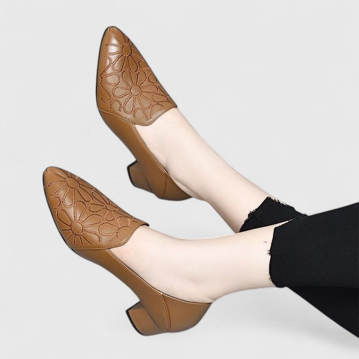 Blanche | Embroidered Comfort Shoes view 5