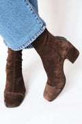 Elspeth | Square-Toe Block Heel Boots