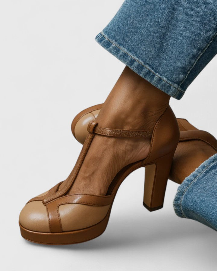 Xochitl | Vintage T-Strap Heels view 2