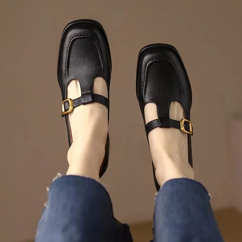 Gemma | Leather T-Strap Mary Janes view 7