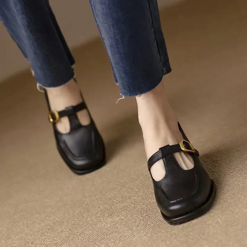 Gemma | Leather T-Strap Mary Janes view 9
