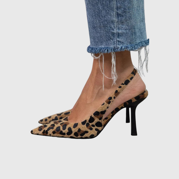 Urszula | Leopard Slingback Heels
