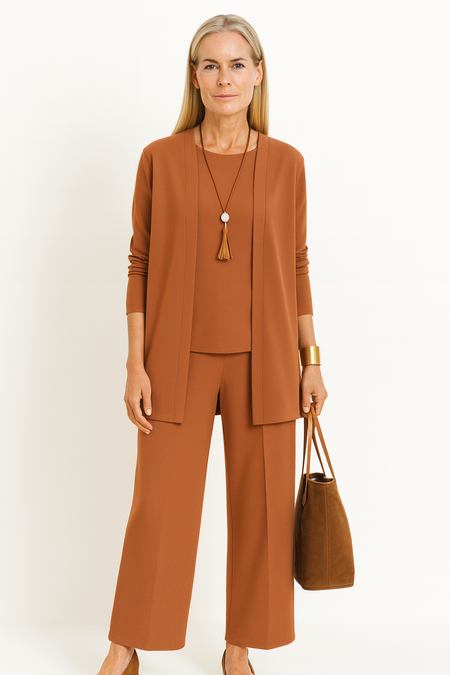 Elena |Women's Lightweight 3-Piece Set | Elegant Plus Size Outfit for All Seasons view 10