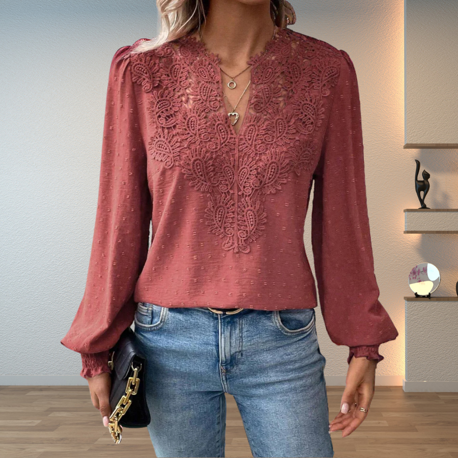 Fallon | Women's Lightweight Breathable Blouse view 4