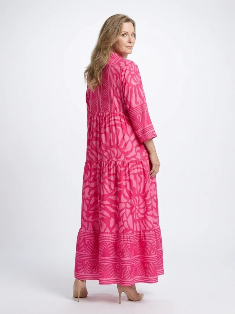 Ilaria | Button-Front Relaxed Midi Dress view 2