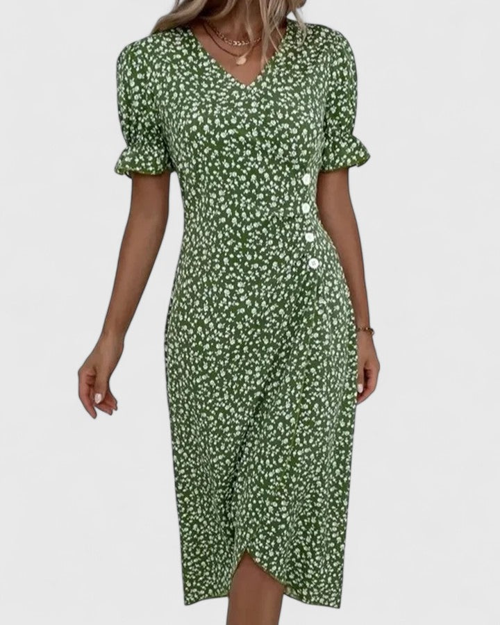 Eni | Women's Lightweight Cotton Summer Dress | Airy Comfortable Maxi Dress view 2