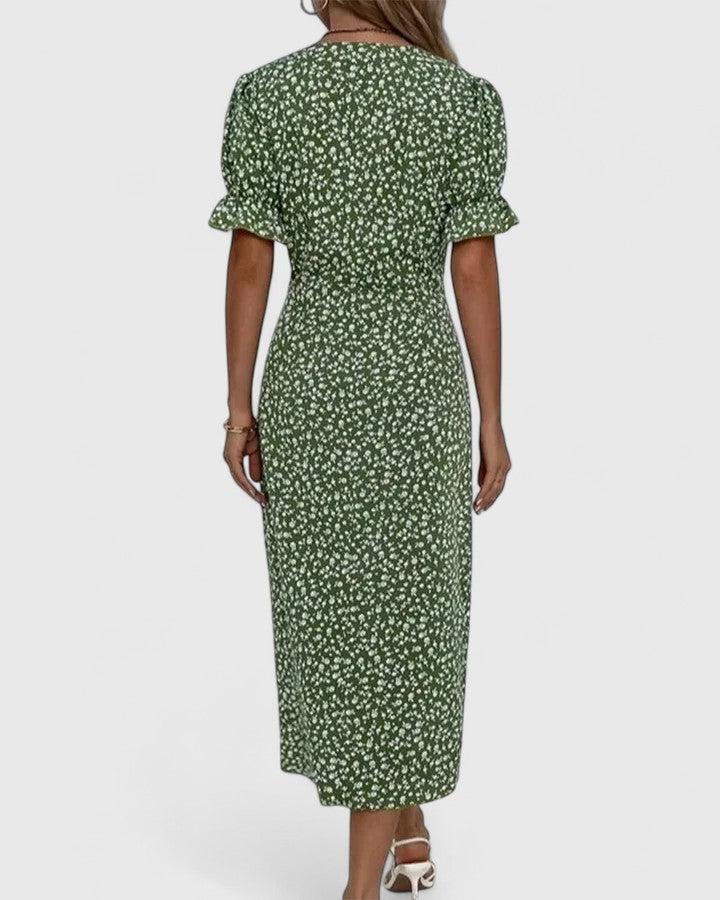 Eni | Women's Lightweight Cotton Summer Dress | Airy Comfortable Maxi Dress view 4