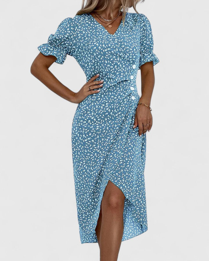 Eni | Women's Lightweight Cotton Summer Dress | Airy Comfortable Maxi Dress view 6