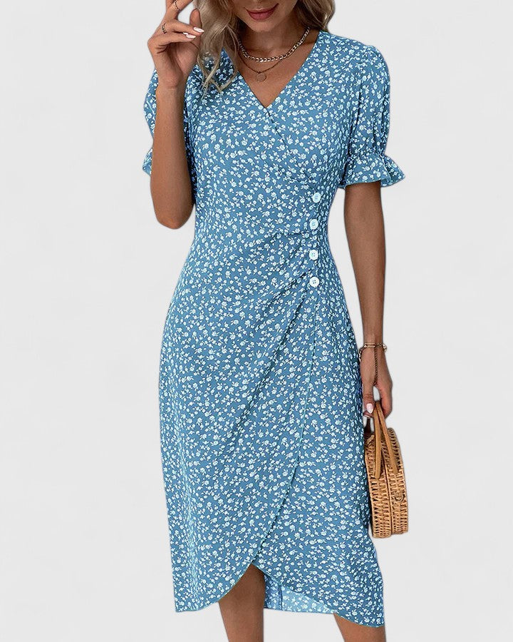 Eni | Women's Lightweight Cotton Summer Dress | Airy Comfortable Maxi Dress view 7
