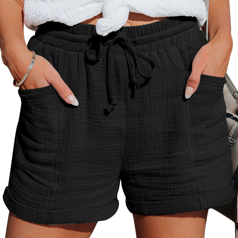 Yvette | Lightweight Cotton Summer Shorts view 6