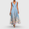 Roseline | Women's Lightweight Elegant Summer Dress | Flattering Airy Maxi Fit