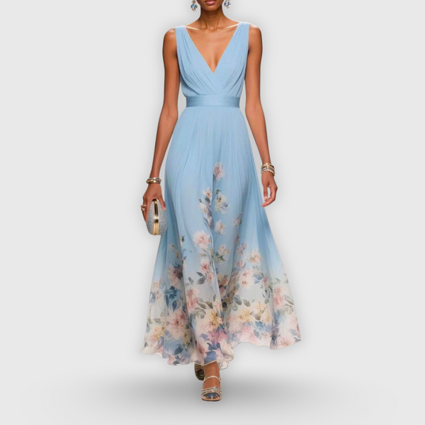 Roseline | Women's Lightweight Elegant Summer Dress | Flattering Airy Maxi Fit