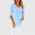 Quintessa | Elegant Split Sleeve Blouse