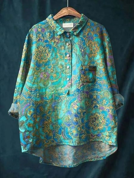 Lucille | Lightweight Floral Blouse view 12