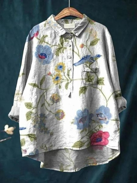 Lucille | Lightweight Floral Blouse view 13
