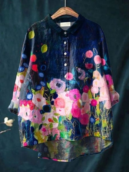 Lucille | Lightweight Floral Blouse view 14
