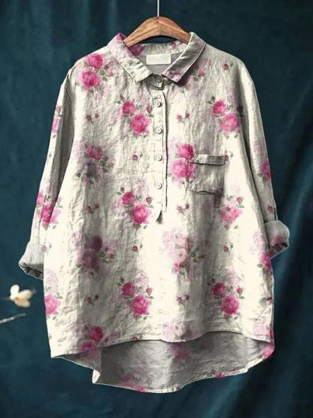 Lucille | Lightweight Floral Blouse view 15