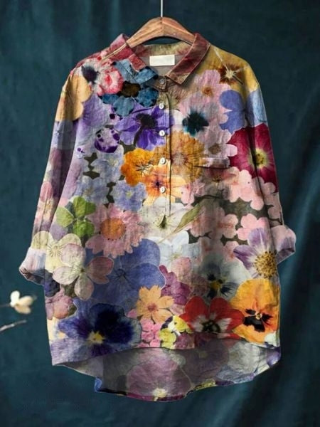 Lucille | Lightweight Floral Blouse view 9