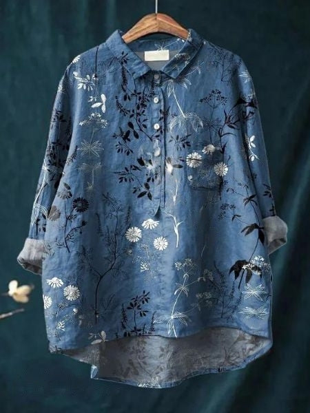 Lucille | Lightweight Floral Blouse view 10