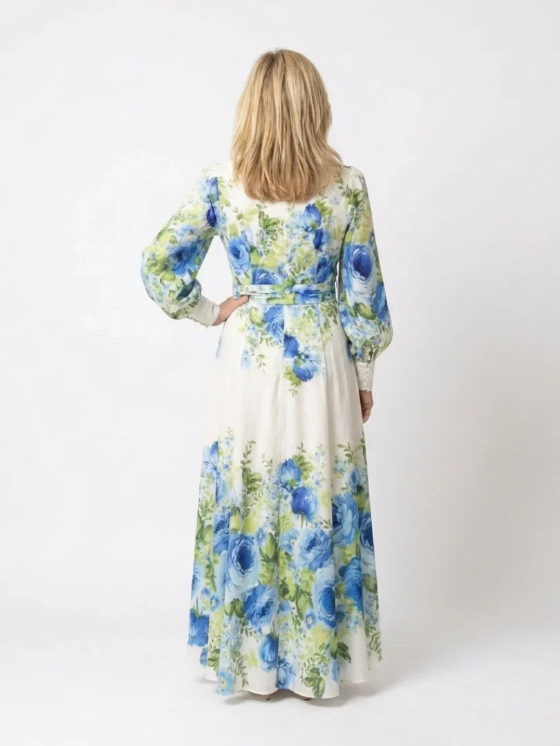 Solveig | Floral Long Sleeve Maxi Dress view 2