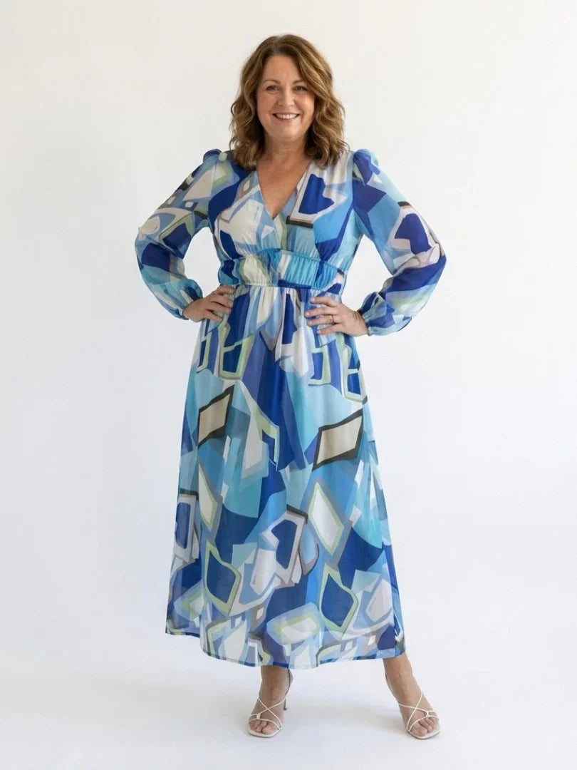 Linnea | Floral Long Sleeve Maxi Dress view 9