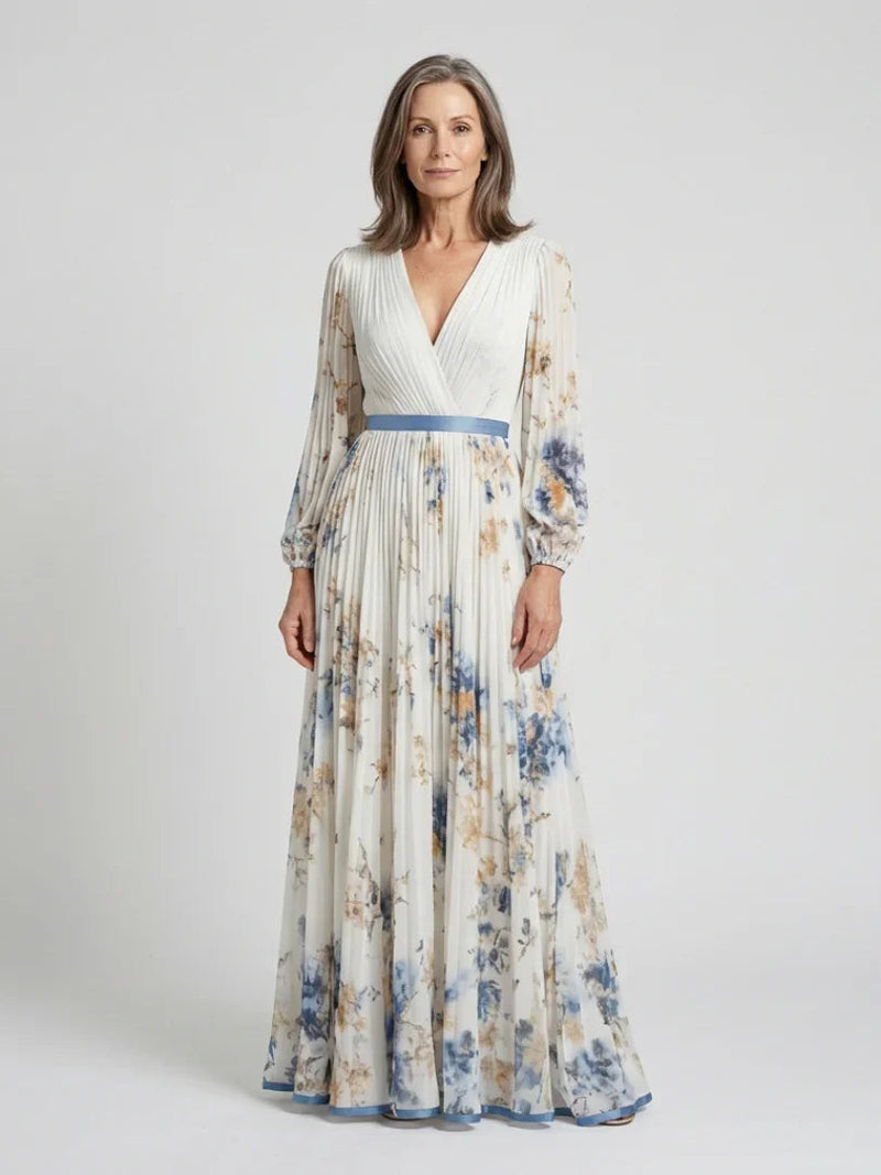 Wilhelmina | Elegant Floral Maxi Dress
