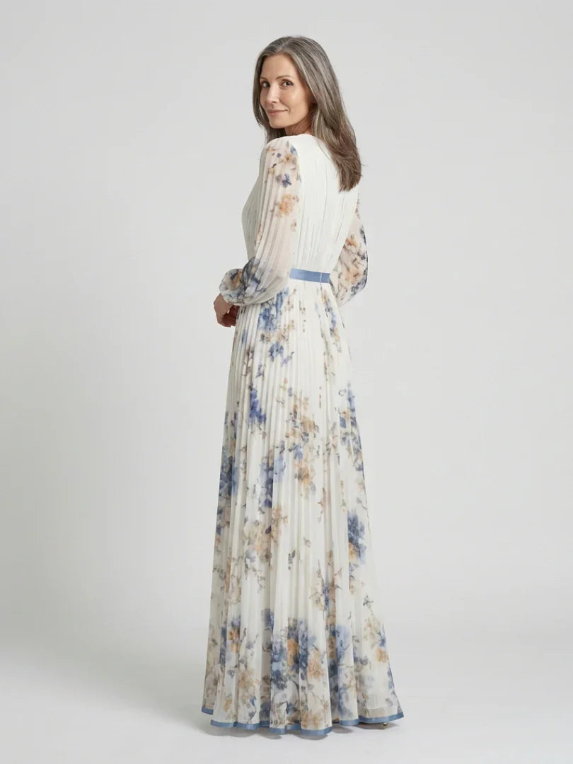 Wilhelmina | Elegant Floral Maxi Dress view 2