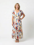 Quenby | Floral Pleated Midi Dress