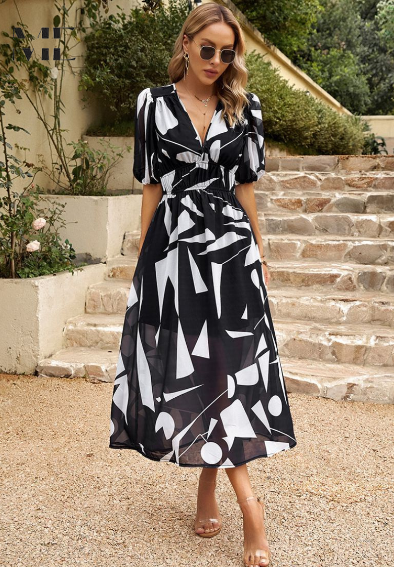 Regina | Women's Lightweight Floral Midi Dress view 11
