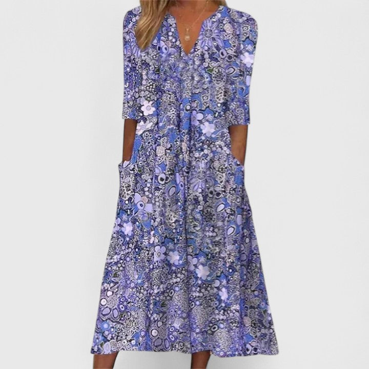 Una | Floral Loose-Fit Summer Dress view 3