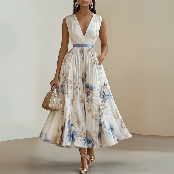 Ada | Women's Lightweight Flowy Maxi Dress | Elegant Sleeveless Summer Gown