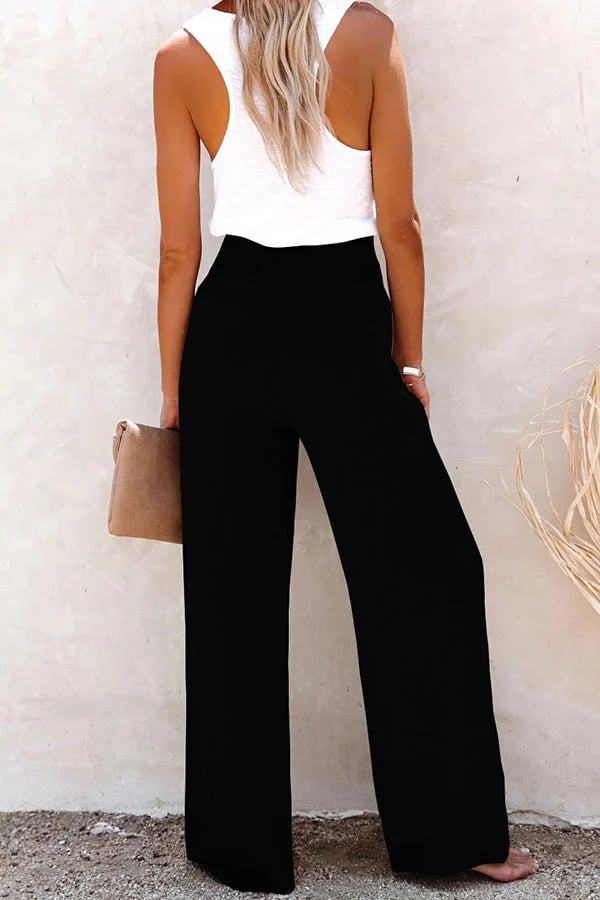 Marceline | Relaxed High-Waisted Trousers view 4