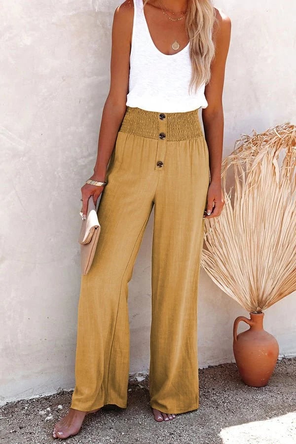 Marceline | Relaxed High-Waisted Trousers view 9