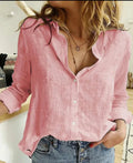 Eleanor | Women's Lightweight Linen Bird Print Blouse
