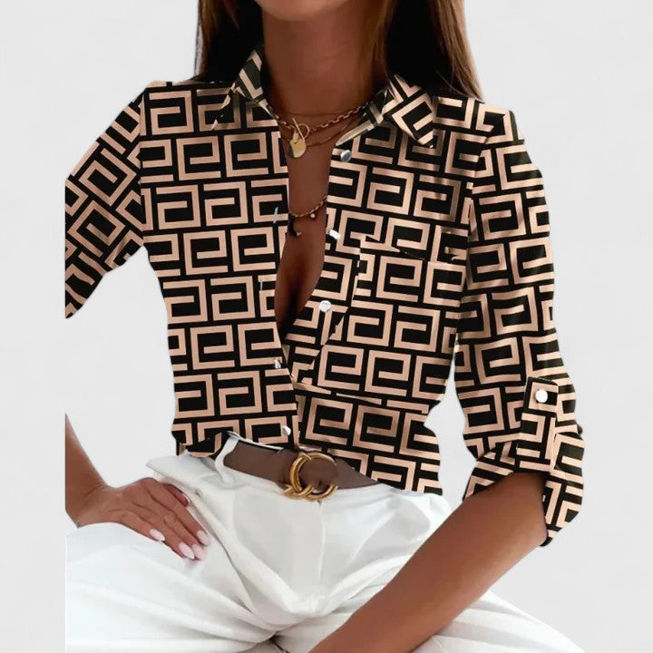Emmeline | Elegant Printed Blouse