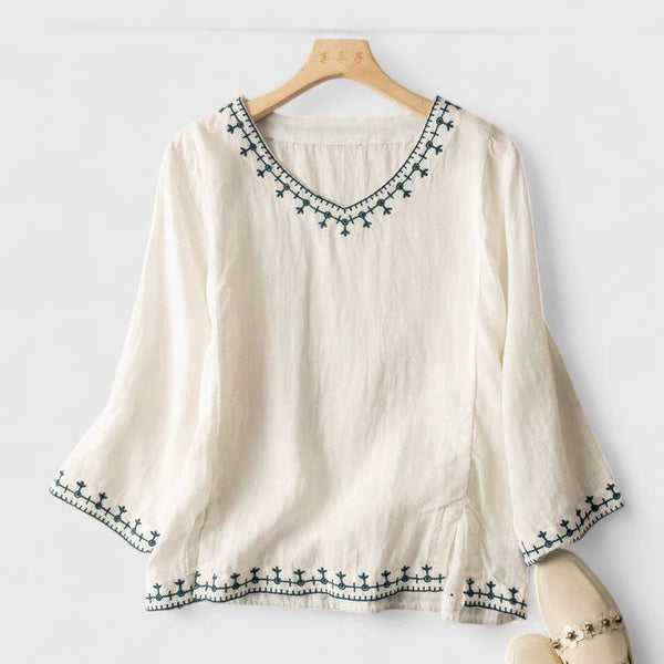 Undine | Relaxed Fit V-Neck Blouse