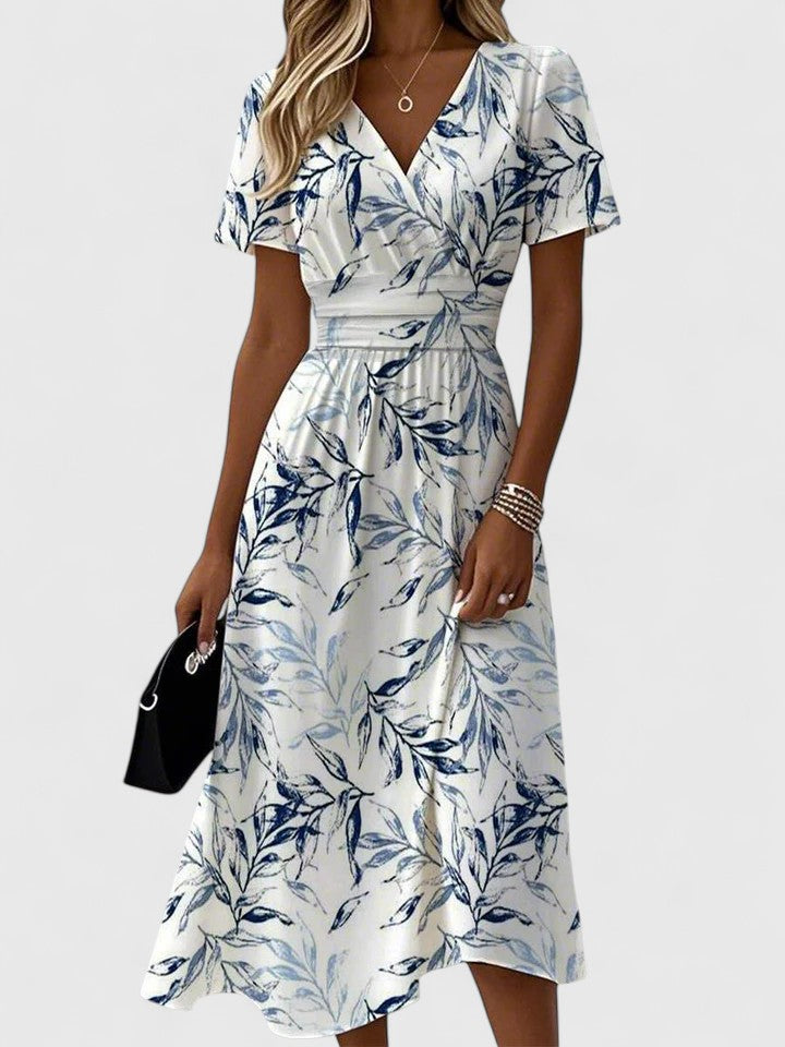 Davina | Elegant V-Neck Summer Dress